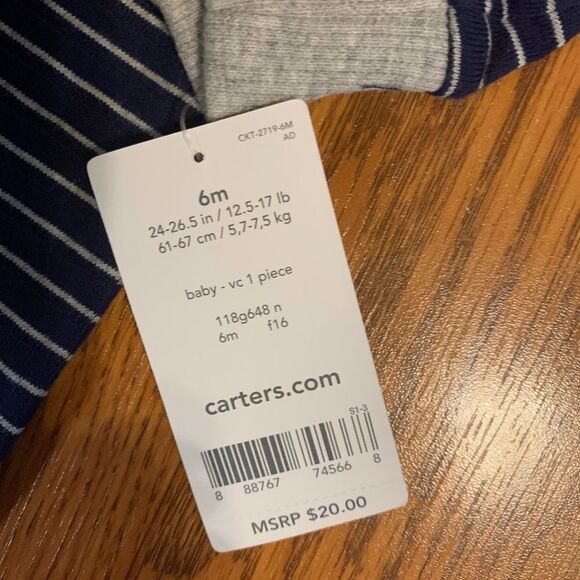 Carter's Baby Long Sleeve One Piece Jumpsuit - Picture 5 of 5